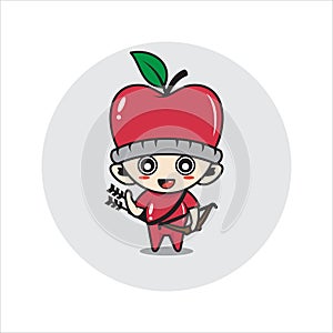 Apple mascot character cute