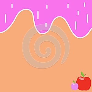 Apple Melt Vector Background