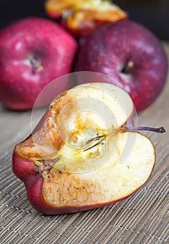 Apple with mold