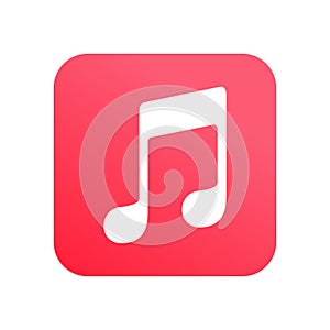 Apple music icon vector logo