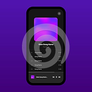 Apple Music Player Interface Design Concept