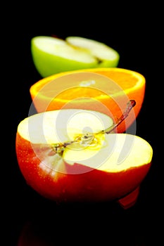 Apple & Orange Halves