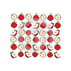 apple pattern free vector illustration