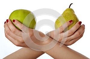 Apple and pear