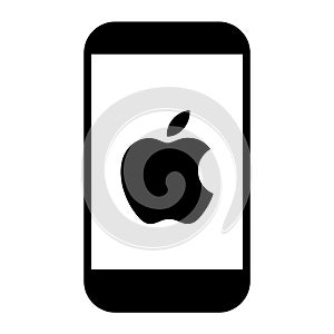 Apple iphone phone Icon vector
