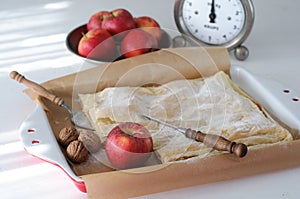 Apple Pie, Apples and Vintage Kitchen Scale