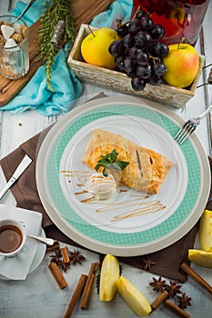 Apple Pie with ice cream