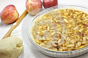 Apple pie, preparation