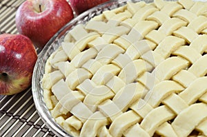 Apple pie, unbaked