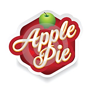 Apple Pie vintage sign lettering