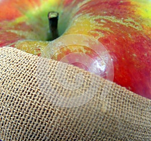 Apple with plaster