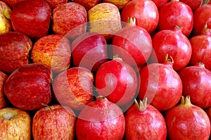 Apple and pomegranate