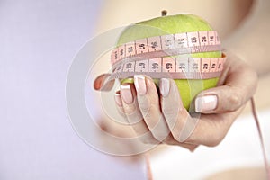 Apple, Pregnancy woman, healthy lifestyle concept