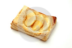 Apple puff pastry tartlet photo