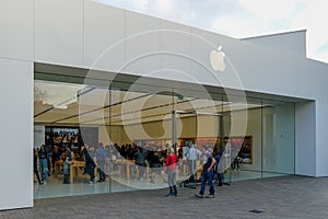 Apple retail store selling iPhones, iPads & more