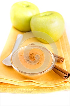 Apple sauce with cinnamon