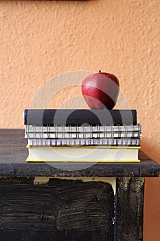 apple on school books