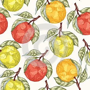 Apple seamless pattern