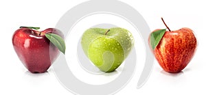 Apple in the shape of heart.