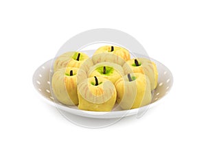 Apple Shaped Indian Dry Sweet Peda