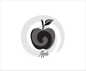 apple simple vector icon logo design illustration