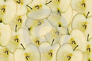 Apple slices.