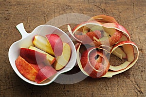 Apple Slices and Apple Peel