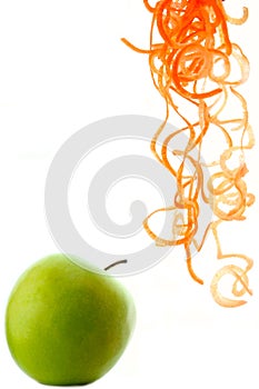 Apple and some grated carrot