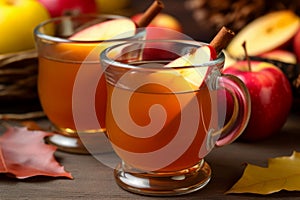 Apple spiced cider food. Generate Ai