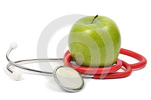 Apple and Stethoscope