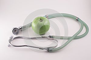 Apple and Stethoscope