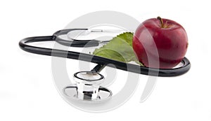 Apple and stetoskop