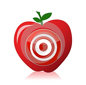 Apple target illustration design