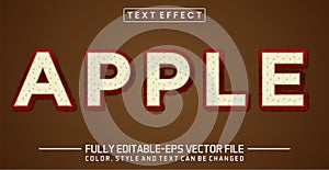Apple text editable style effect