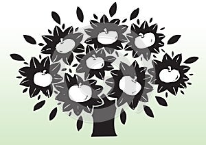 Apple tree drawing