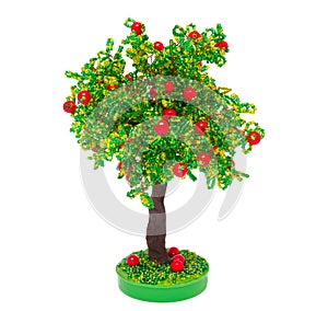 The apple-tree made with own hands from beads