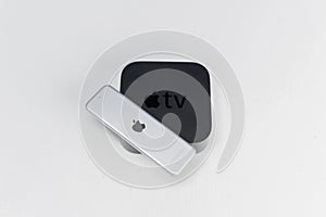 Apple TV with remote control