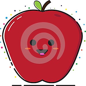 Apple vector design with mbe style