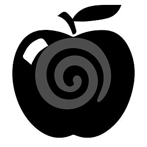 Apple vector icon eps 10. Simple isolated illustration