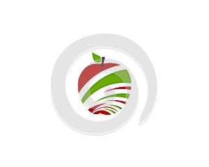 Apple vector illustration design icon logo template