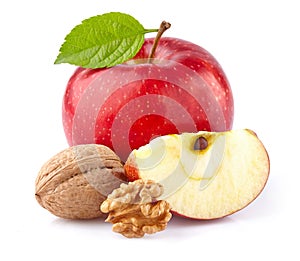 Apple with walnuts