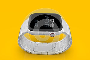 Apple Watch 4 white ceramic fictional rumor smartwatch, mockup