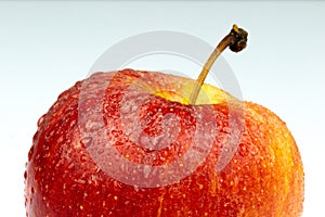 Apple with water drops