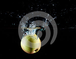 Apple water splash
