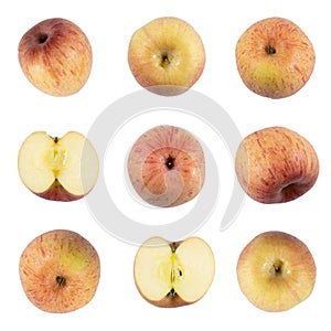 Apple on white background