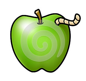 Apple with a Worm