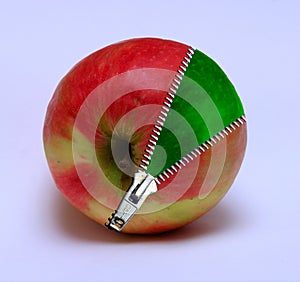 Apple with a zipp