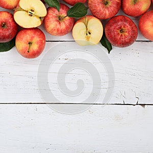 Apples apple fruit fruits red square copyspace top view