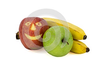 Apples and banana