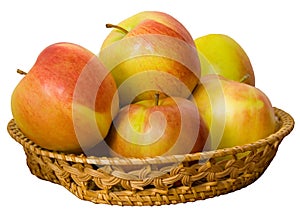 Apples in basket